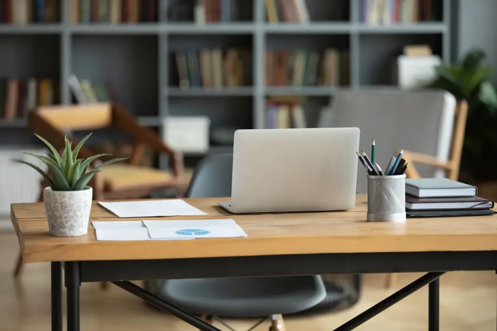 wooden desk